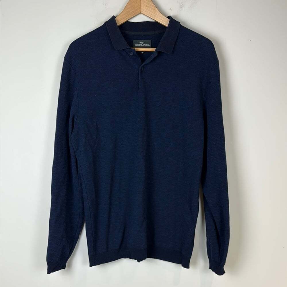 Rodd & Gunn Blue Polo Shirt Classic Style Size Medium
